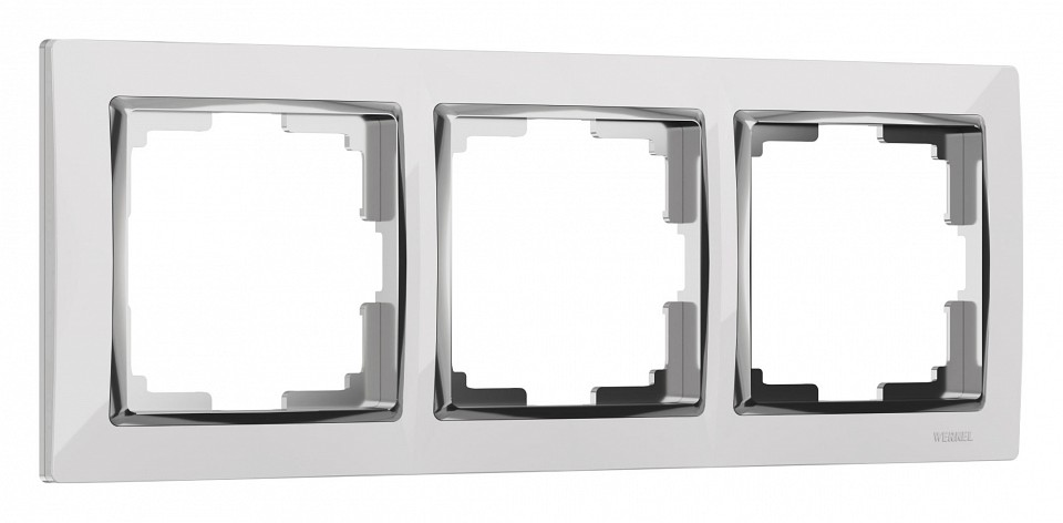 Рамка на 3 поста werkel snabb (белый/хром) w0031901