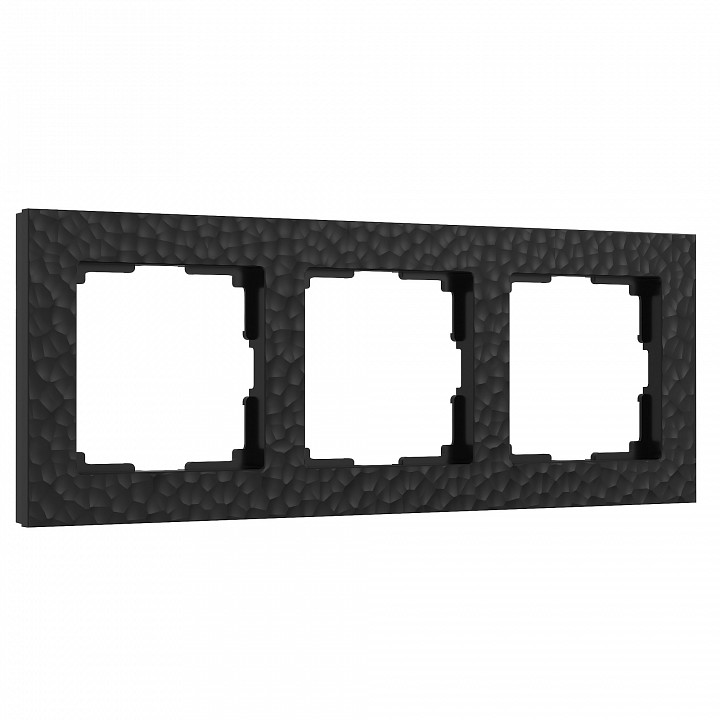 Рамка на 3 поста werkel hammer черный w0032408