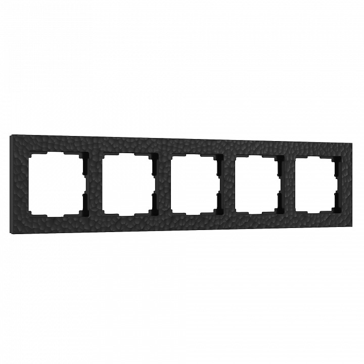 Рамка на 5 постов werkel hammer черный w0052408
