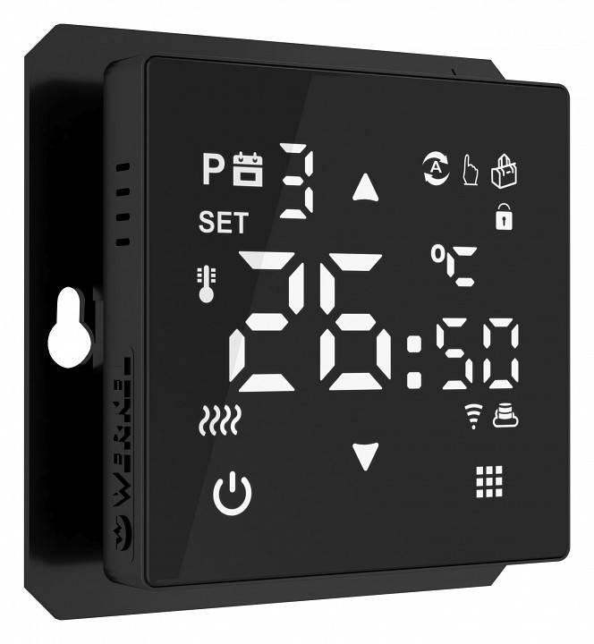 Терморегулятор электромеханический для теплого пола werkel черный w1151208