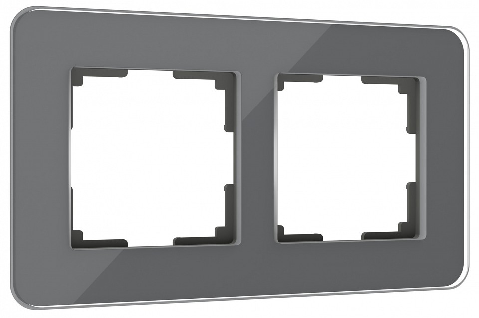 Рамка на 2 поста werkel elite (графит, Стекло) w0022440