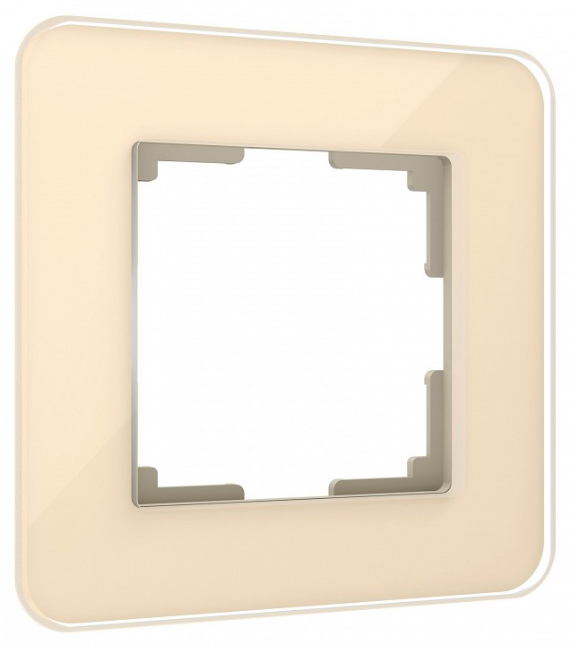 Рамка на 1 пост werkel elite (айвори, Стекло) w0012443