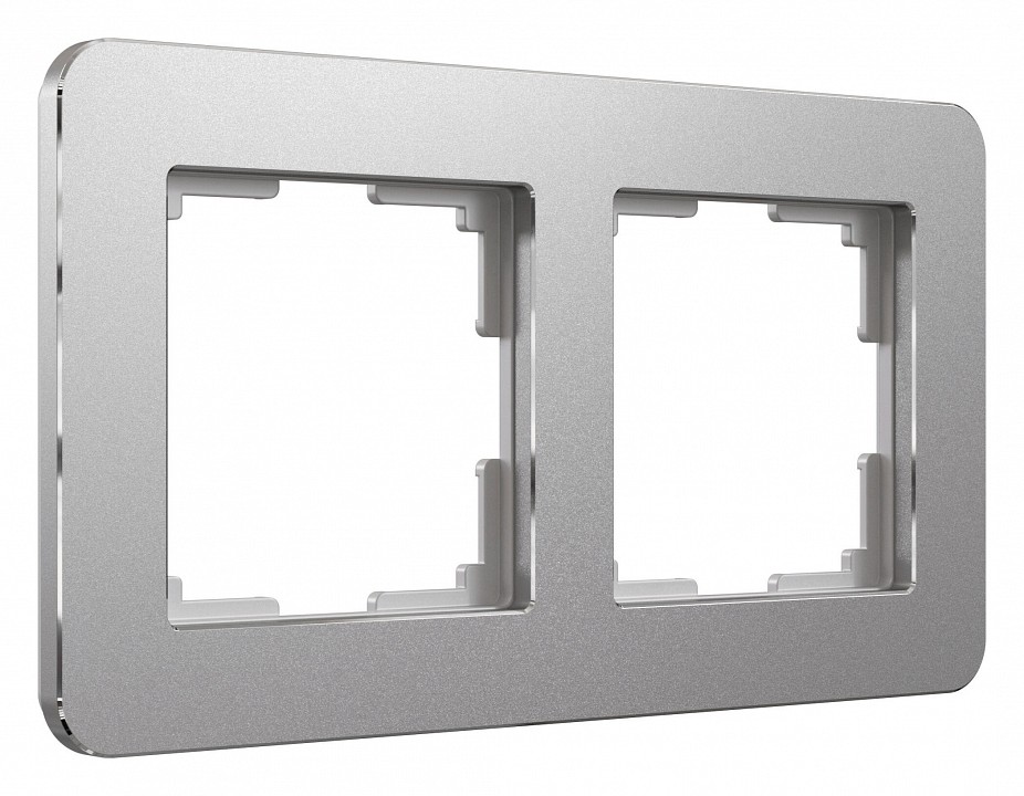 Рамка на 2 поста werkel platinum (алюминий) w0022606