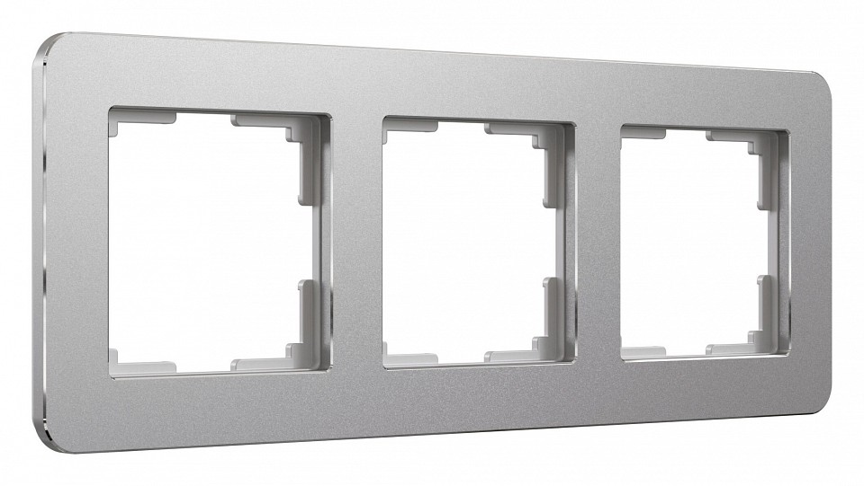 Рамка на 3 поста werkel platinum (алюминий) w0032606