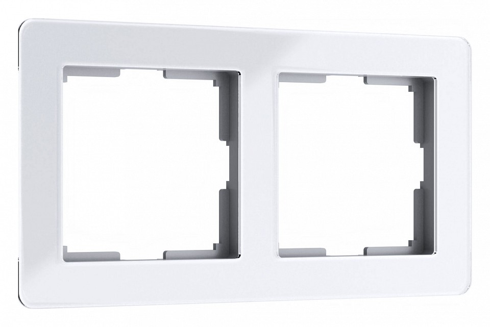 Рамка на 2 поста werkel acrylic (белый) w0022701