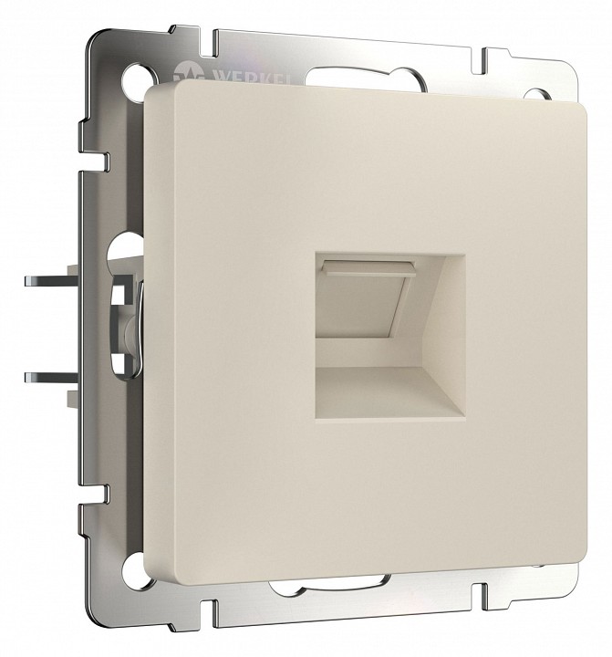 Розетка ethernet rj-45 без рамки werkel айвори матовый w1181062