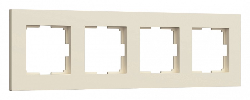 Рамка на 4 поста werkel slab (айвори софт) w0042962