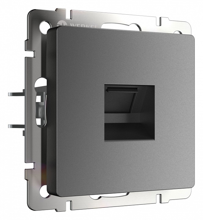 Розетка ethernet rj-45 без рамки werkel графит матовый w1181064