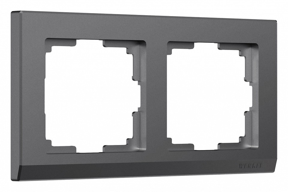 Рамка на 2 поста werkel stark (графит матовый) w0021864