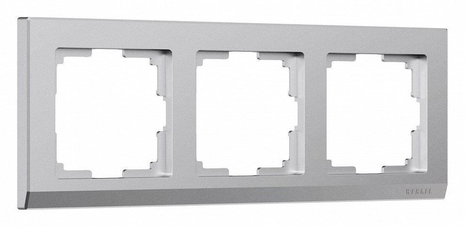Рамка на 3 поста werkel stark (серебряный матовый) w0031865