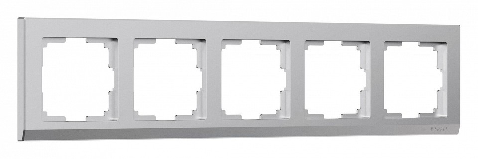 Рамка на 5 постов werkel stark (серебряный матовый) w0051865