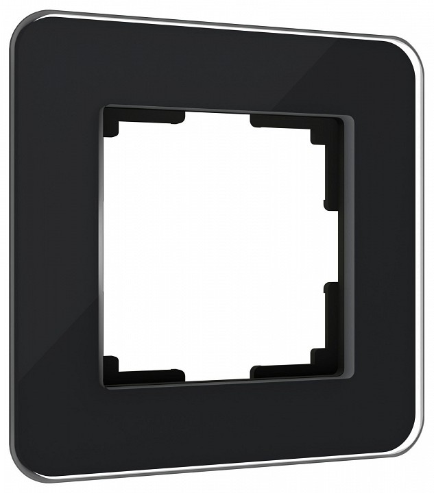 Рамка на 1 пост werkel elite (черный, Стекло) w0012448