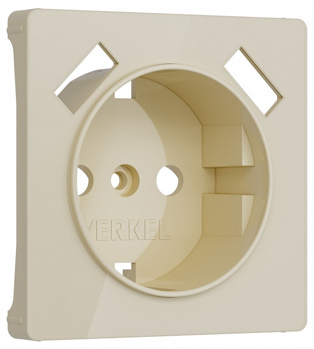 Накладка для розетки с заземлением и 2хusb werkel айвори акрил w1179543