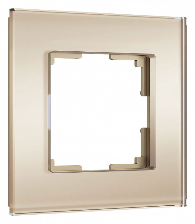 Рамка на 1 пост werkel senso (шампань, Стекло soft-touch) w0013111