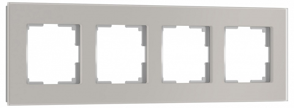 Рамка на 4 поста werkel senso дымчатый w0043117