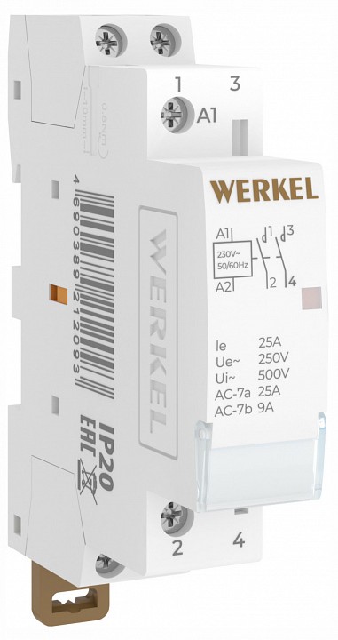 Контактор одномодульный werkel  w941m25o