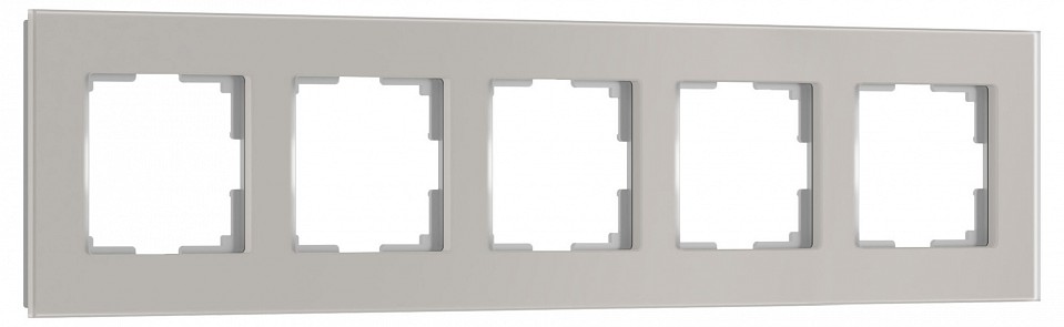 Рамка на 5 постов werkel senso дымчатый soft-touch w0053117
