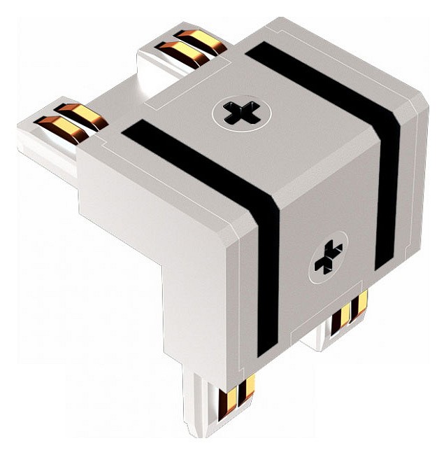 Соединитель угловой внешний для треков накладных iledex technical vision48/25 power connect 4825-г-type-wh