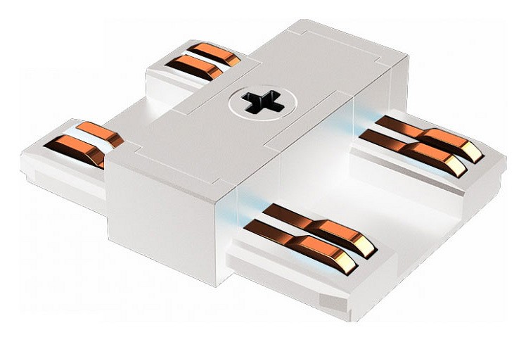Соединитель линейный для треков iledex technical vision48/25 power connect 4825-wh