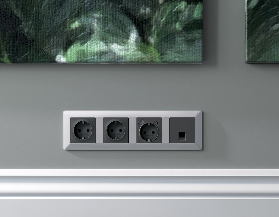 Рамка на 5 постов ambrella volt line af110405