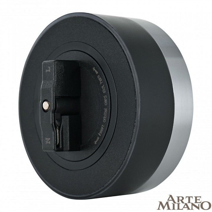 Розетка 2xusb на треке arte milano am-track-sockets 380066ts led/usbx2 grey