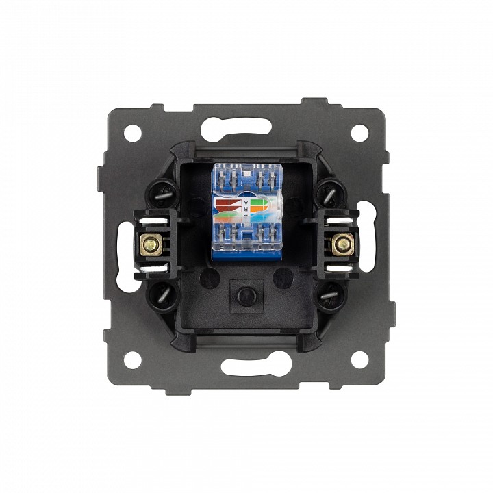 Розетка ethernet rj-45 и со шторками, Без рамки arlight sct 049847