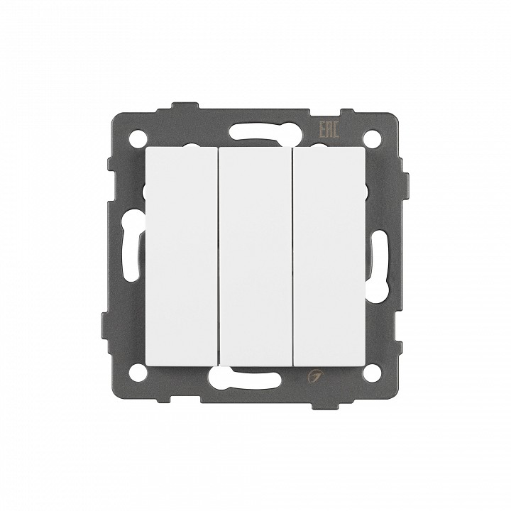 Выключатель трехклавишный без рамки arlight swt 049896