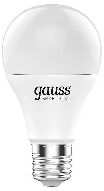 Лампа светодиодная с управлением через wi-fi gauss smart home e27 8.5вт 2700k 1050112