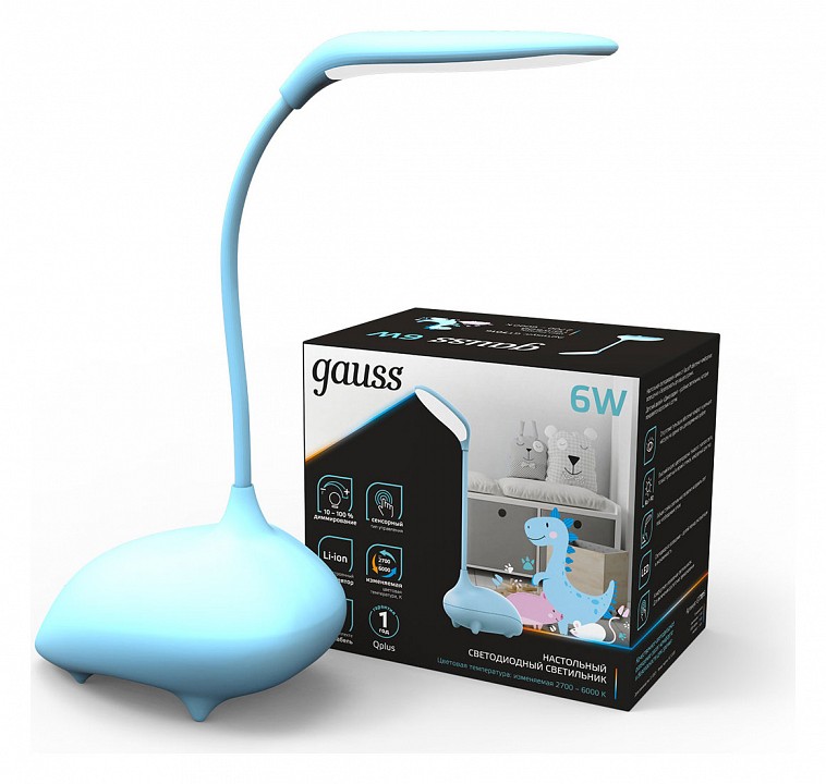Настольная лампа декоративная gauss qplus gt7016