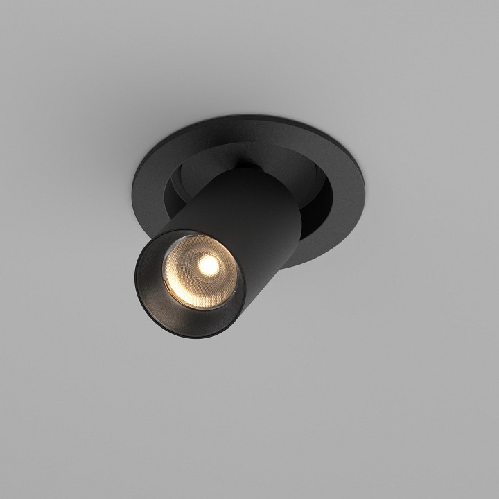 Встраиваемый светильник на штанге maytoni focus led c071cl-7w3k-b