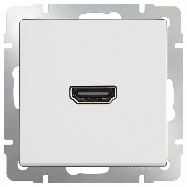 Розетка hdmi без рамки werkel белый w1186001