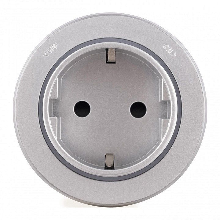 Розетка с заземлением на треке arte milano am-track-sockets-39 397951ts/es silver