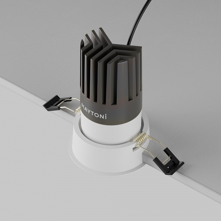 Встраиваемый светильник maytoni  dl118-15w-3k-w