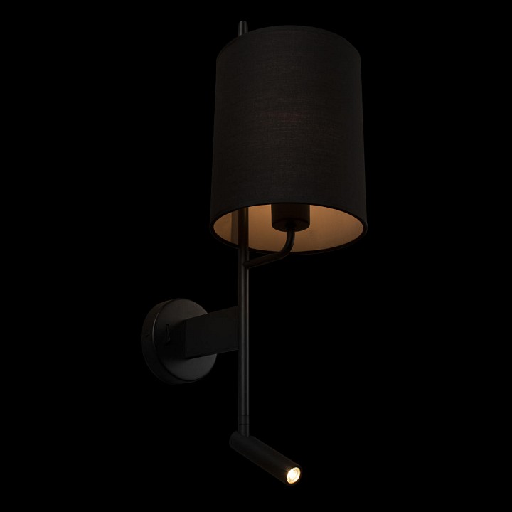 Бра с подсветкой loft it ritz 10253w/b black