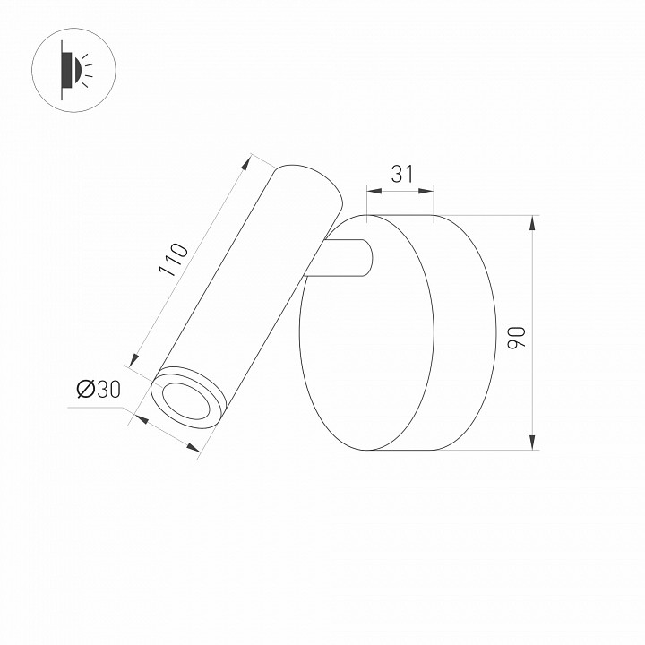 Бра arlight bed 036544