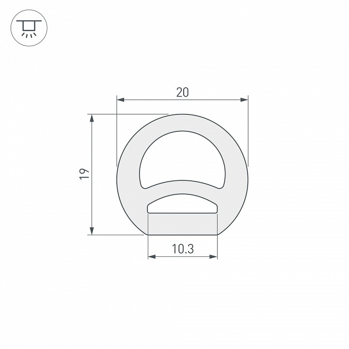 Короб накладной гибкий arlight wph 040272