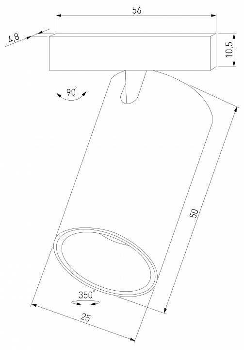 Светильник на штанге elektrostandard mini magnetic a067272