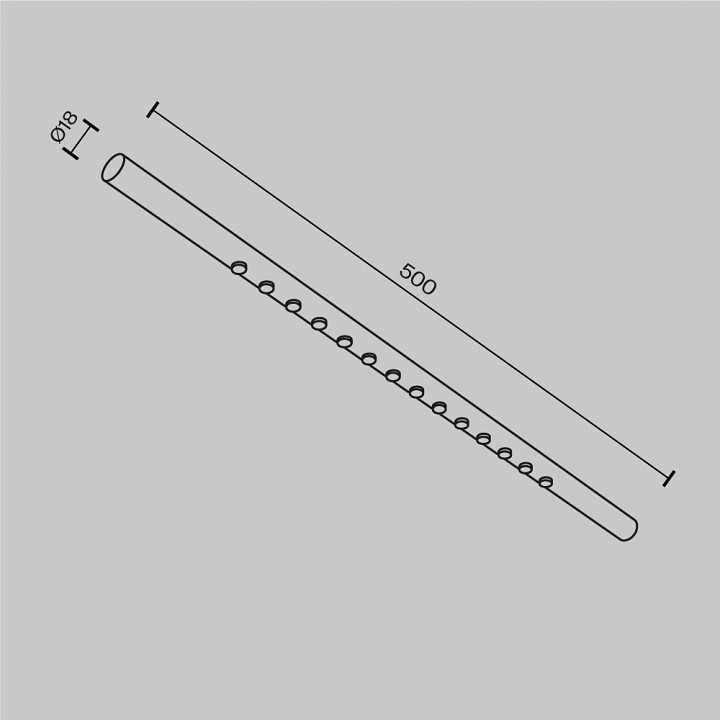 Модульный светильник maytoni points c101cl-l500-12w3-6k-bs