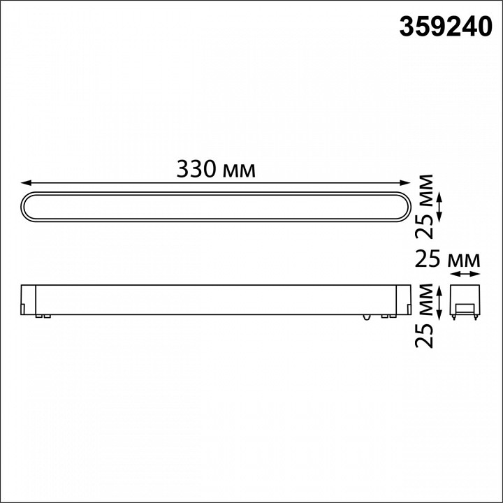 Накладной светильник novotech smal 359240