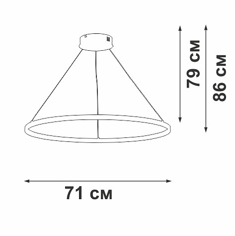 Подвесной светильник vitaluce v2516dt v2516dt-1/1s