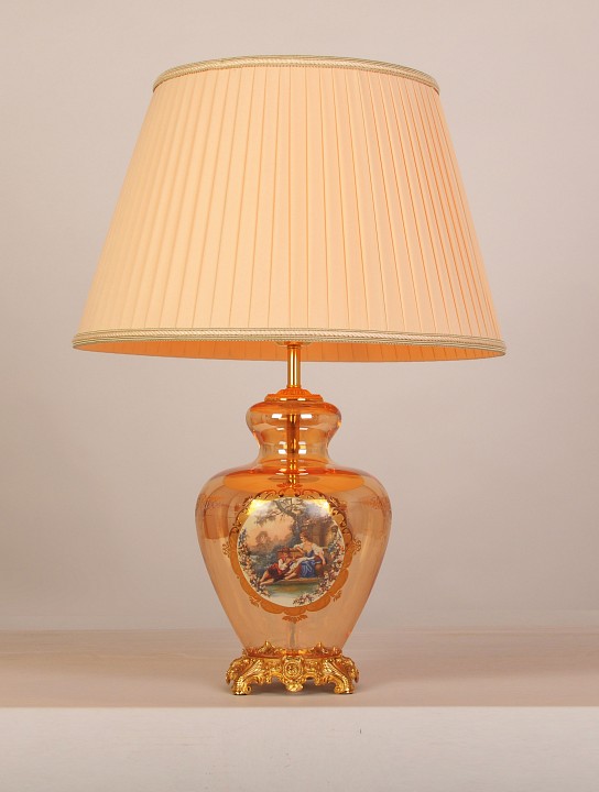 Настольная лампа декоративная abrasax lilie tl.8102-1go