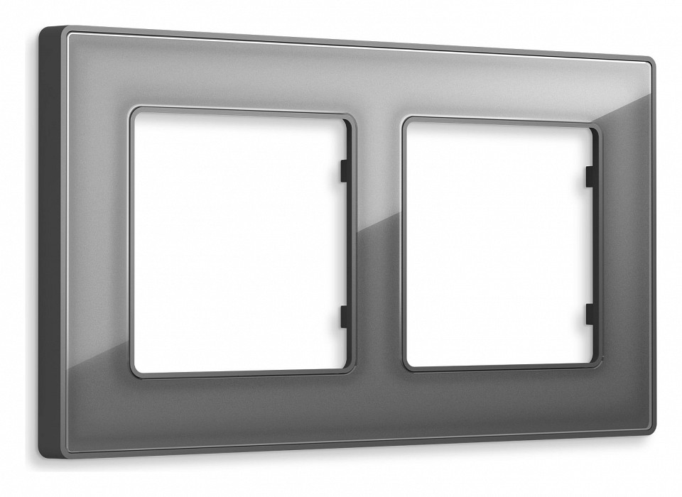 Рамка на 2 поста ambrella volt arctic af580652