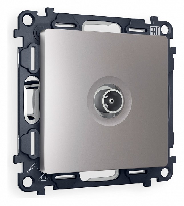 Тв-розетка проходная без рамки ambrella volt alfa ma513030