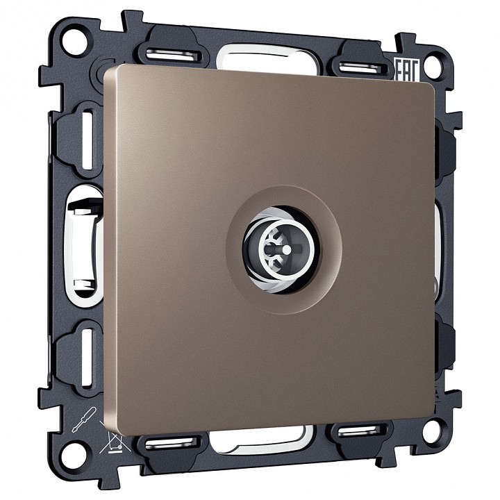 Тв-розетка оконечная без рамки ambrella volt alfa ma643005