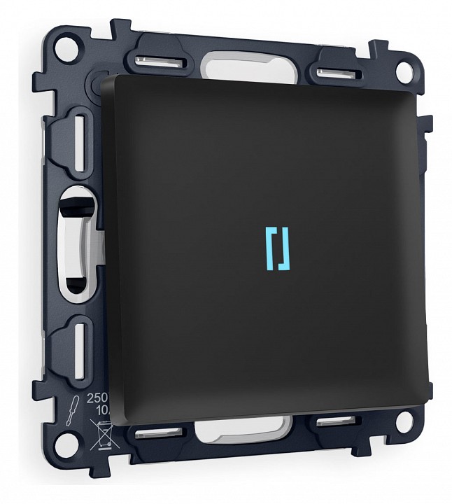 Выключатель одноклавишный с подсветкой без рамки ambrella volt alfa ma802020