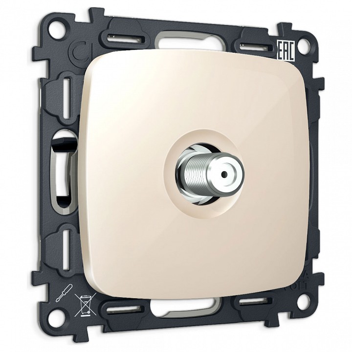 Тв-розетка без рамки ambrella volt omega mo313050