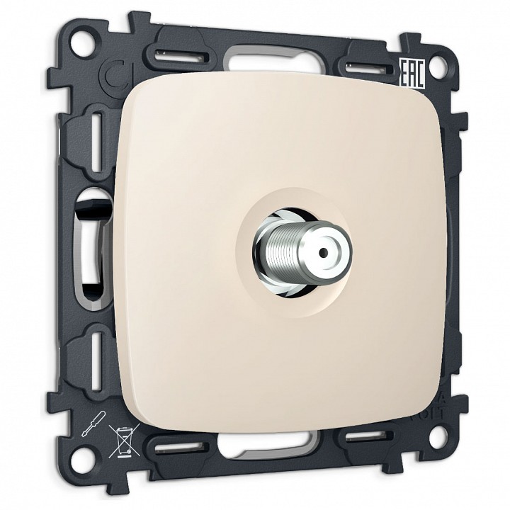 Тв-розетка без рамки ambrella volt omega mo333050