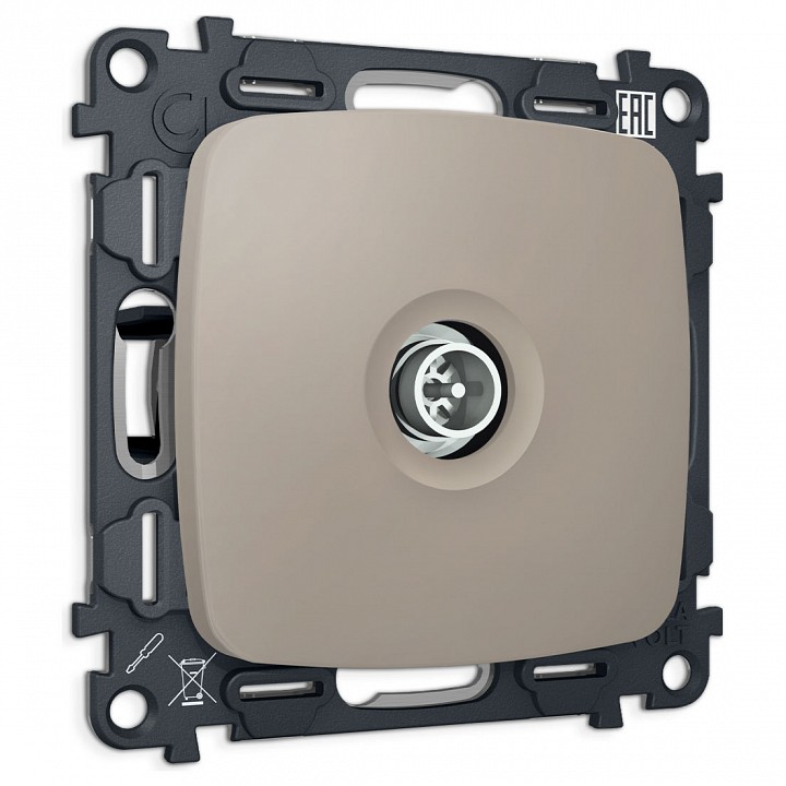 Тв-розетка оконечная без рамки ambrella volt omega mo373005