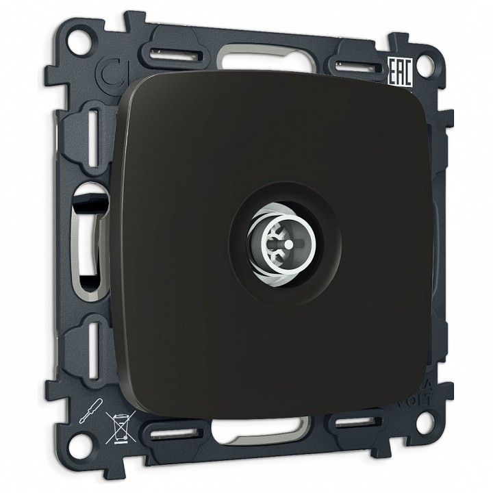 Тв-розетка оконечная без рамки ambrella volt omega mo813005