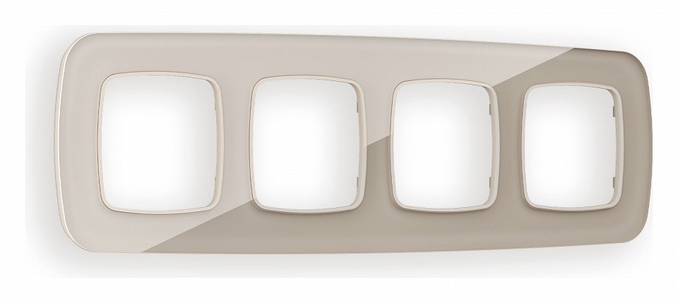 Рамка на 4 поста ambrella volt omega of350604